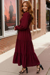 Burgundy Magic Maxi Dress