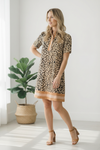 Sweeter Than Honey Banded Leopard Dress