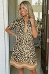 Sweeter Than Honey Banded Leopard Dress