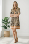 Sweeter Than Honey Banded Leopard Dress