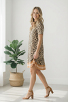 Sweeter Than Honey Banded Leopard Dress
