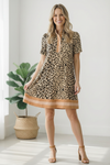 Sweeter Than Honey Banded Leopard Dress