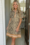 Sweeter Than Honey Banded Leopard Dress
