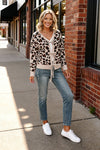 Leopard Love Lace-Up Cardigan