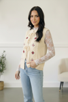 Sweetheart Stitch Embroidered Vest