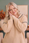 Wrapped in Grace Knit Sweater in Warm Taupe