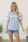 Sweet Meadow Cotton Gingham Top