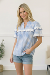 Sweet Meadow Cotton Gingham Top