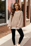 Cozy Crossroads Taupe Sweater