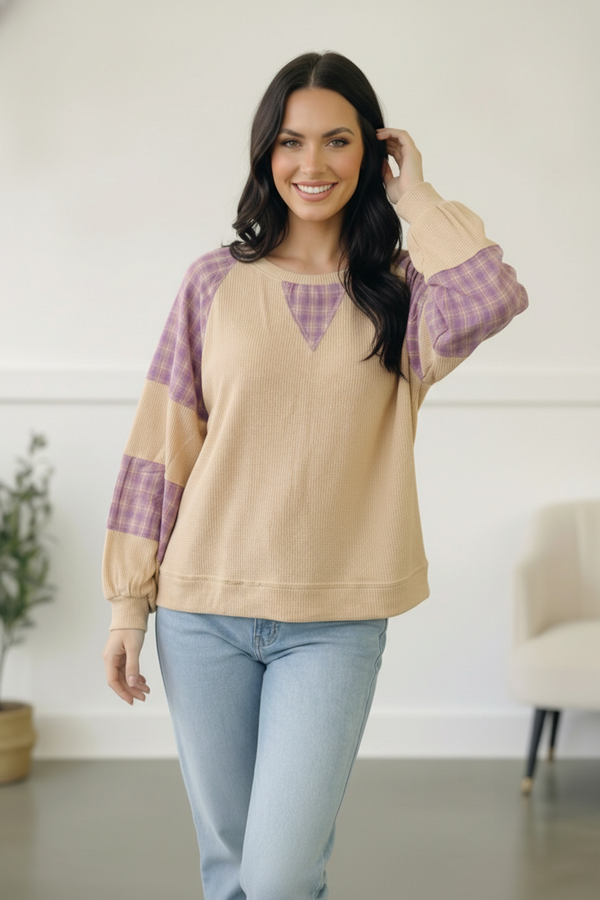 Country Cozy Oatmeal Long Sleeve Thermal