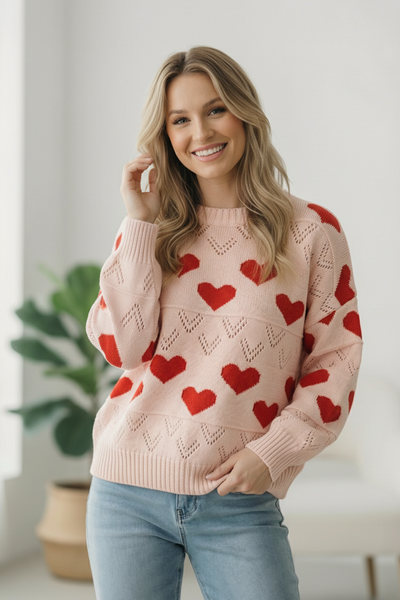 A Love Note Heart Sweater
