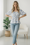 Sunday in Provence Peplum Blouse