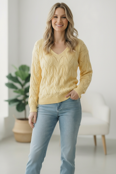 I'll Meet You at the Tennis Match Patterned Sweater