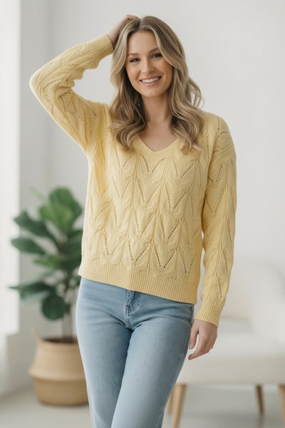 I'll Meet You at the Tennis Match Patterned Sweater