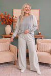 Lounging in Lace Grey Set
