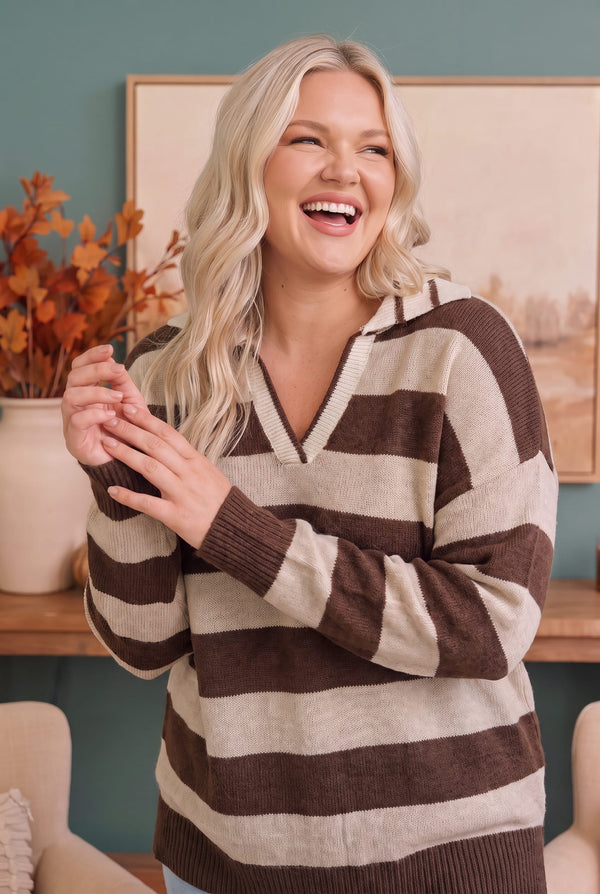 Preppy and Relaxed Knit Pullover