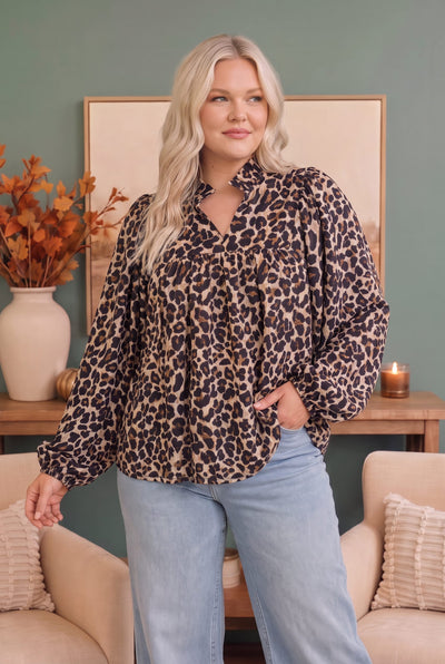 Date Night Leopard Blouse