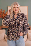 Date Night Leopard Blouse