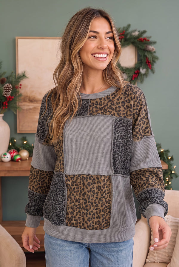 Wild at Heart Patchwork Pullover