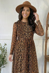 We Run the World Leopard Mesh Lined Dress