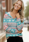 Frosted Cheer Deep V Hoodie