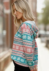 Frosted Cheer Deep V Hoodie
