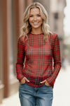 Plaid Babe Sheer Top