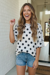 Dots All I Need Oversized Tee