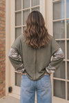 Cozy Camo Color Block Pullover