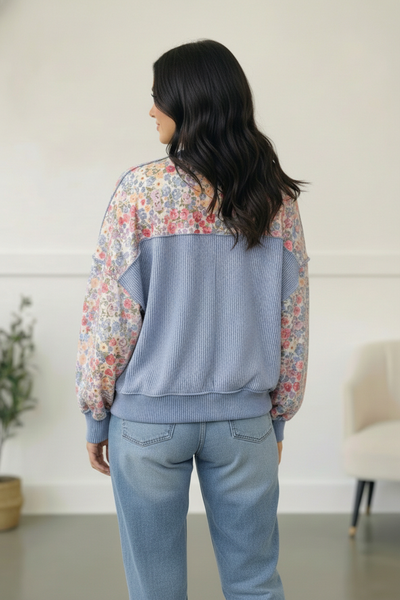Meadow Breeze Floral Pullover