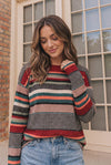 Keeping Busy Ribbed Long Sleeve Top