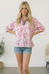 Pink Lemonade Floral Top