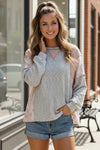 Rosy Comfort Long Sleeve Top