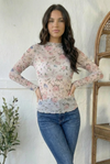 English Garden Roses Mesh Top