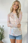 English Garden Patchwork Mesh Top