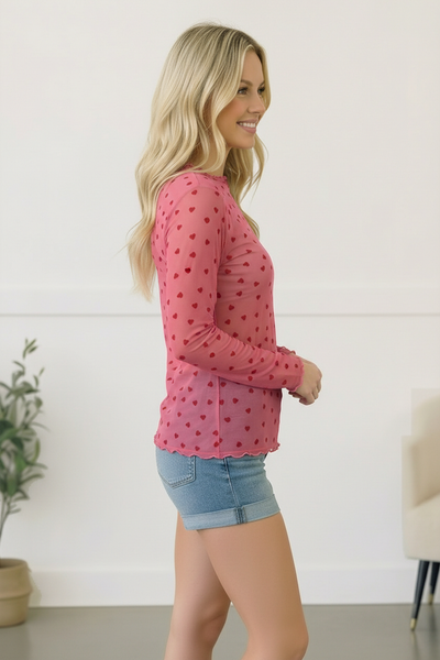 All Heart Mesh Top