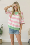 Pink Sugar Rush Colorblock Tee