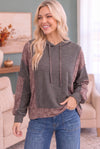 Mix and Match Patchwork Drawstring Hoodie