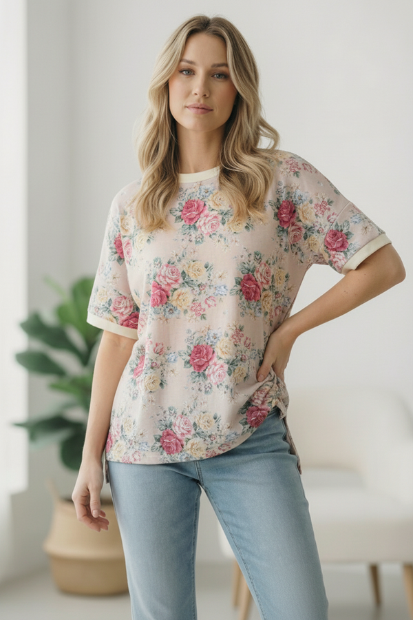 Late to My Coffee Date Oatmeal Tee