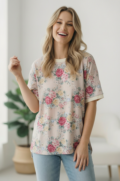 Late to My Coffee Date Oatmeal Tee