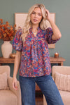 Blooming Beautifully Floral Puff Sleeve Top