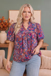 Blooming Beautifully Floral Puff Sleeve Top