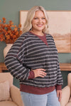 Perfect Plum Striped Sweater