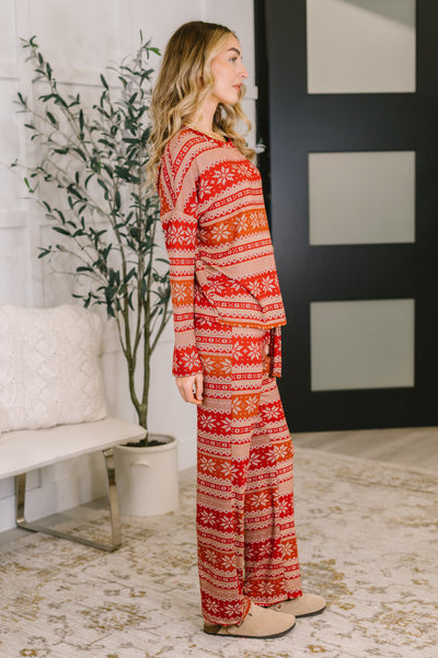 Holly's Jolly Pajama Top and Bottom Set