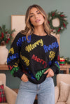 Merry Everything Glitter Sweatshirt