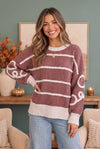 Give it a Twirl Cozy Stripe Sweater