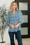 I Gave You My Heart Floral Babydoll Blouse