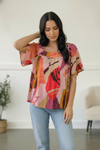 Art Walk Print Blouse