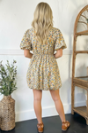 Freshly Picked Yellow Florals Cotton Bubble Dress