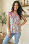 Sunny Meadows Sleeveless Blouse